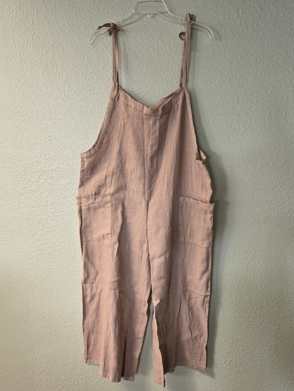 Beachwood The Label Baby Linen Overall Rye Brown One Size OS NWT